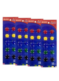 PARTNER 40-Piece Colour Magnets 15mm Diameter Multicolour  - Image 1