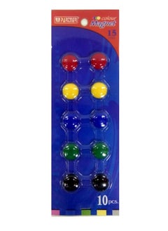 PARTNER 40-Piece Colour Magnets 15mm Diameter Multicolour  - Image 2