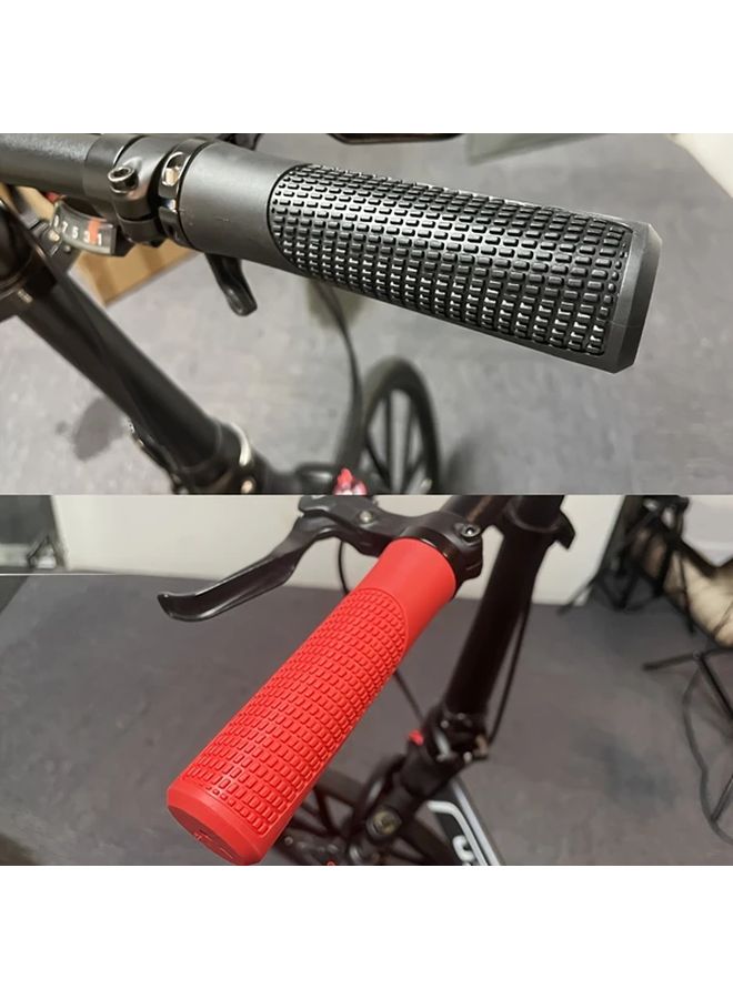 Brown Mountain Bike Lock On Grips 22 2mm Soft Rubber Non Slip Waterproof Durable - Image 1