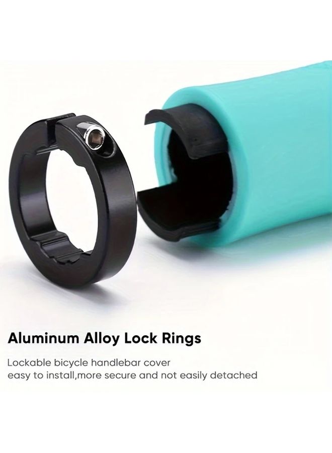 Brown Mountain Bike Lock On Grips 22 2mm Soft Rubber Non Slip Waterproof Durable - Image 5