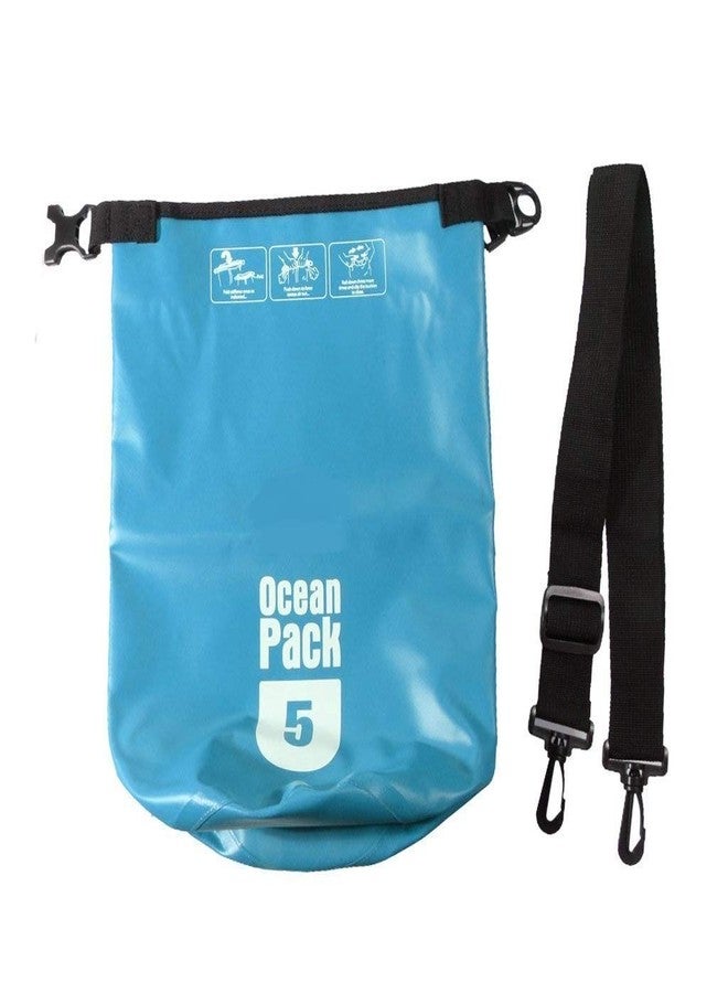Delzon Ocean Pack Waterproof Dry Bag for Drifting Swimming 5 Ltr (Multi colour) - Image 4