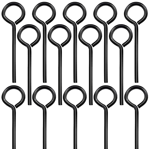 Seamaka 15PCS 1/8” Standard Hex Dogging Key with Full Loop（Black）,Metal Wrench Door Key for Push Bar Panic Exit Devices - Image 1