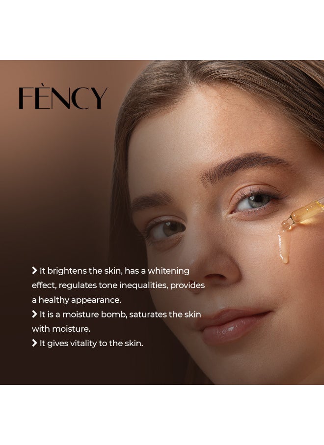 FÈNCY Whitening Serum 30ml | Skin Brightening & Even Tone | Vitamin C, Moisturizing, Healthier Skin Look | Suitable for Sensitive Skin | Vegan | Alcohol Free, Dermatologically Tested, No Food Coloring  - Image 5