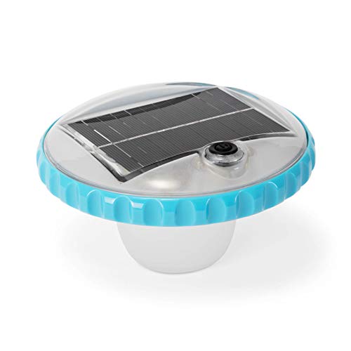 Intex 28690E Solar Powered LED Floating Light with Auto On and Auto Off, Color Changing and Static White Mode Swimming Pool Party Lights - Image 1