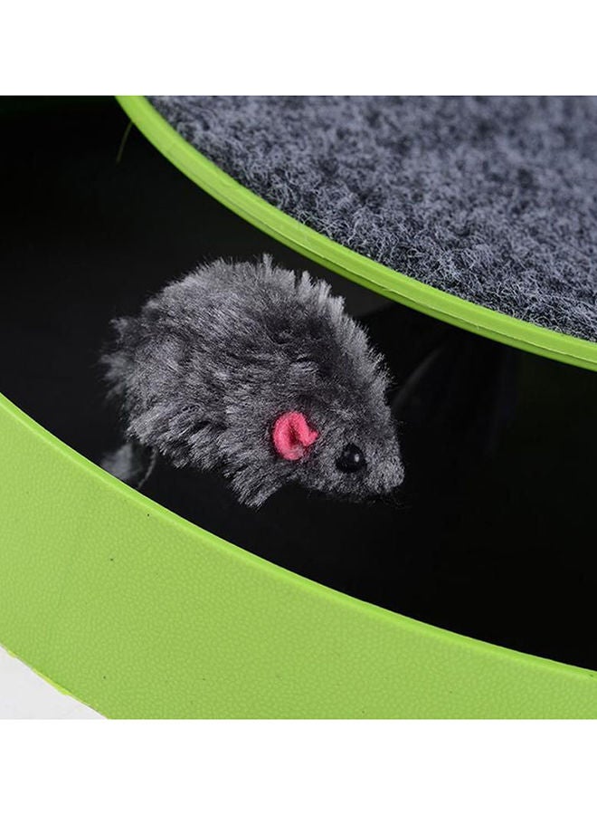 NIBEMINENT Catch The Mice Toy With Scratch Board Green/Black/Grey - Image 3