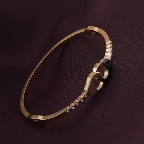 PALMONAS Interlocking Studded Bracelet for Women - Gift for Girls & Women | Waterproof & Anti-Tarnish Bracelet - Image 2