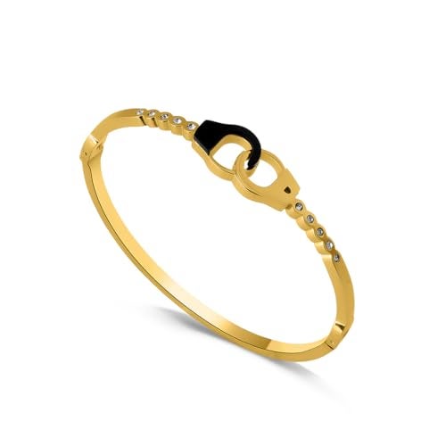 PALMONAS Interlocking Studded Bracelet for Women - Gift for Girls & Women | Waterproof & Anti-Tarnish Bracelet - Image 1