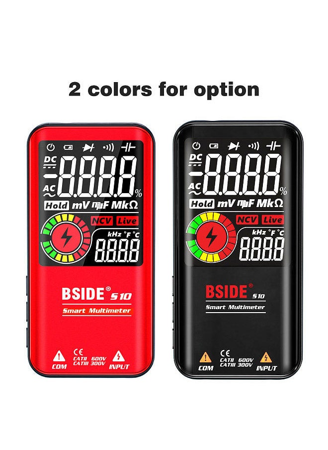 BSIDE - Intelligent 9999 Counts Multimeter Digital LCD Display AC/DC Voltmeter Ohmmeter Test Resistance Capacitance Frequency Diode Continuity NCV Live Line with Flash Light Data Hold - Image 1