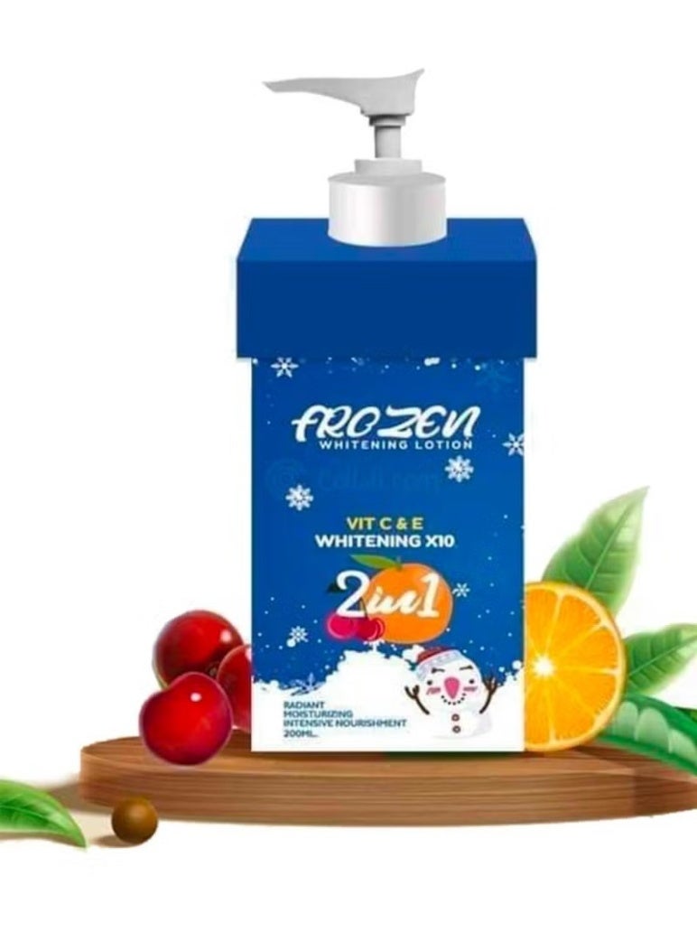 Frozen Whitening Body Lotion 2in1 with Vitamin C & E - 200ml - Image 1