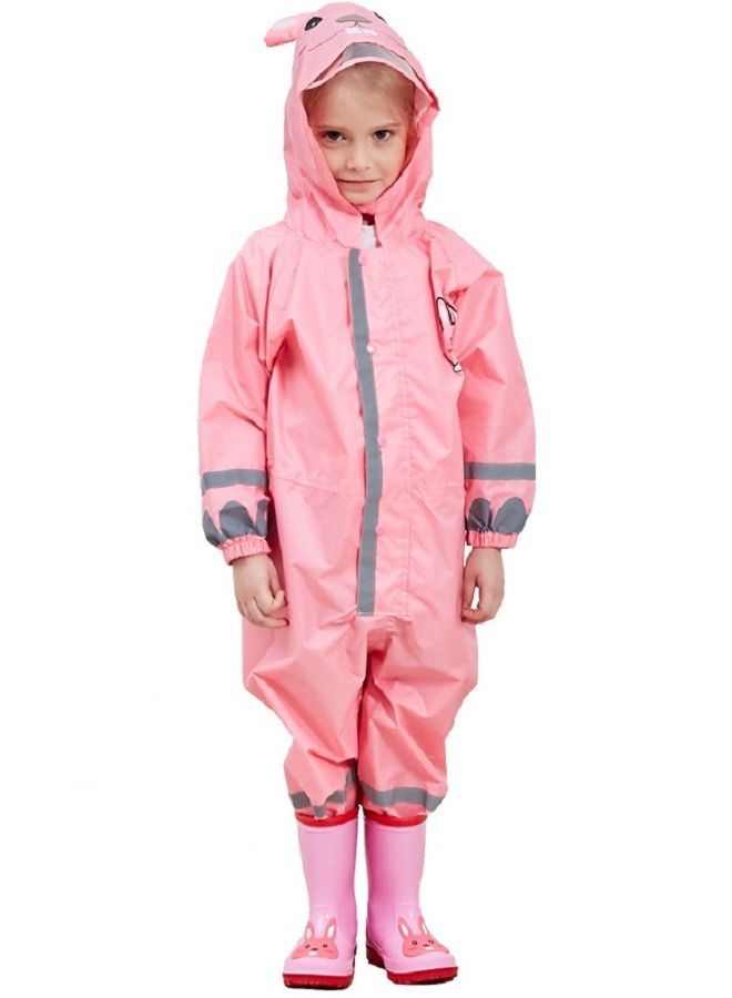 Loquat Children's One-Piece Raincoat Light Hat - Image 1