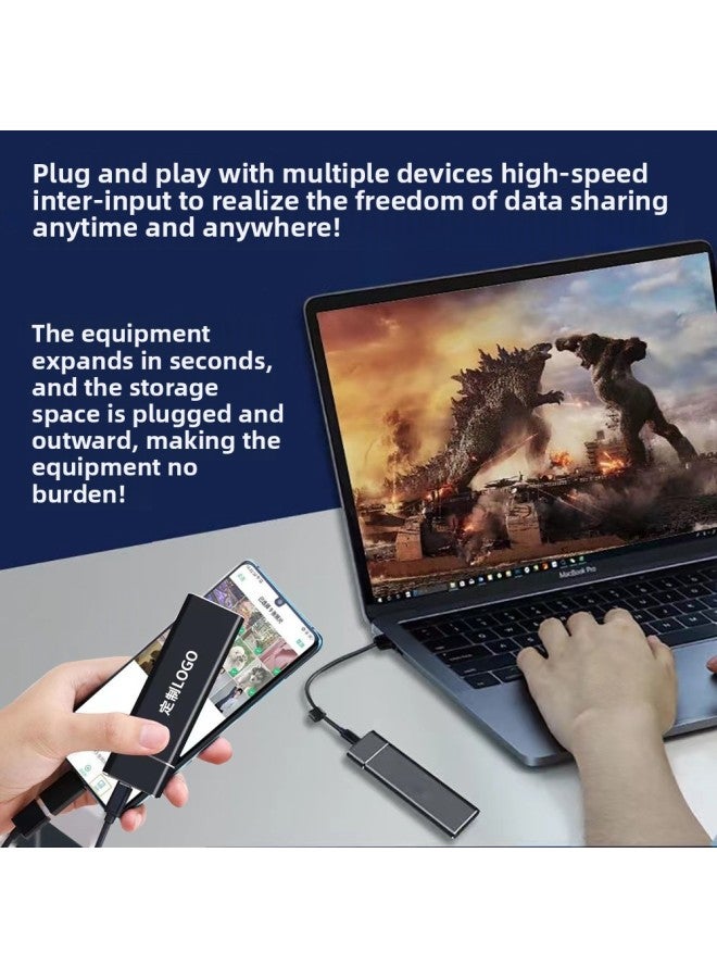 Custom Tpye-c External Can Be Connected To The Mobile Phone 1t Foot High-speed Game Personal Mobile Solid State Drive-Capacity:1TB  - Image 3