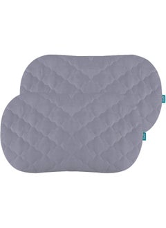 Biloban Biloban Bassinet Mattress Cover Compatible with Halo Bassinest Swivel Sleeper Bassinet Mattress Pad, 2 Pack, Microfiber, Waterproof and Soft, Grey  - Image 1