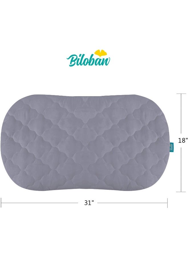 Biloban Biloban Bassinet Mattress Cover Compatible with Halo Bassinest Swivel Sleeper Bassinet Mattress Pad, 2 Pack, Microfiber, Waterproof and Soft, Grey  - Image 5