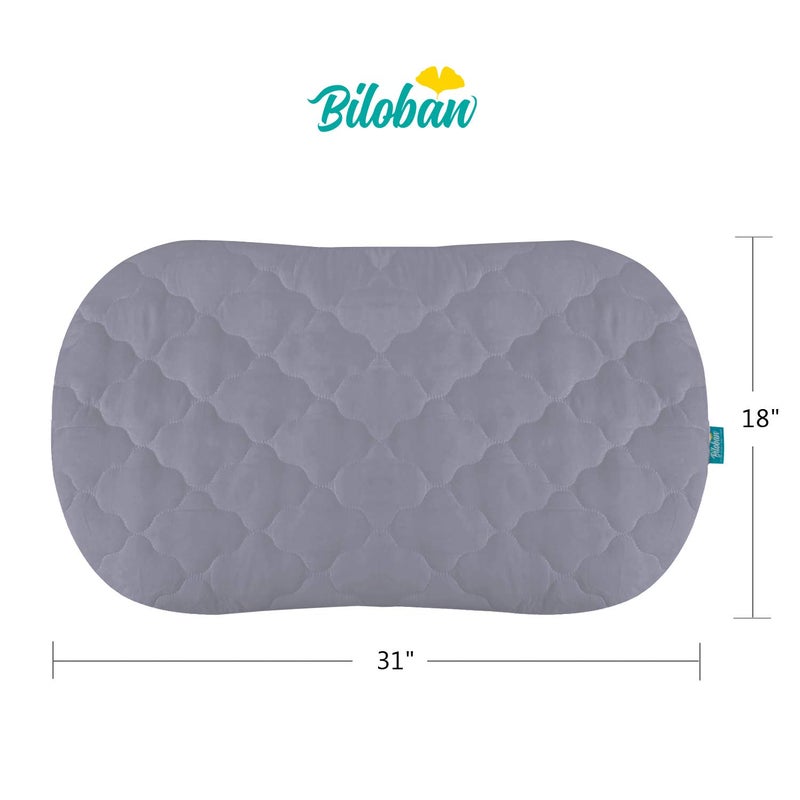 Biloban Bassinet Mattress Cover Compatible with Halo Bassinest Swivel Sleeper Bassinet Mattress Pad, 2 Pack, Microfiber, Waterproof and Soft, Grey - Image 5