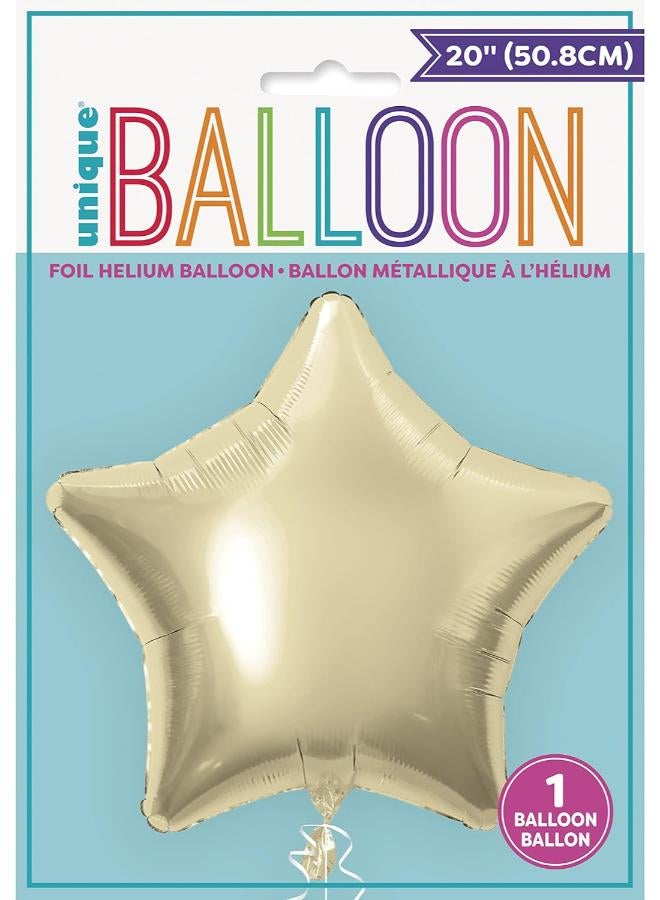 Unique بالون نجمة ذهبية بقطر 20 إنش - Image 2