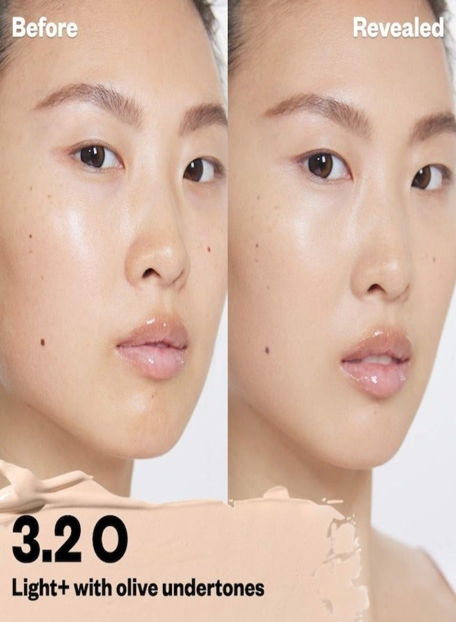 Kosas Kosas Revealer Super Creamy & Brightening Concealer with Caffeine & Hyaluronic Acid, Tone 3.2 O - Light With Neutral Olive Undertones 5g - Medium to Full Coverage  - Image 2
