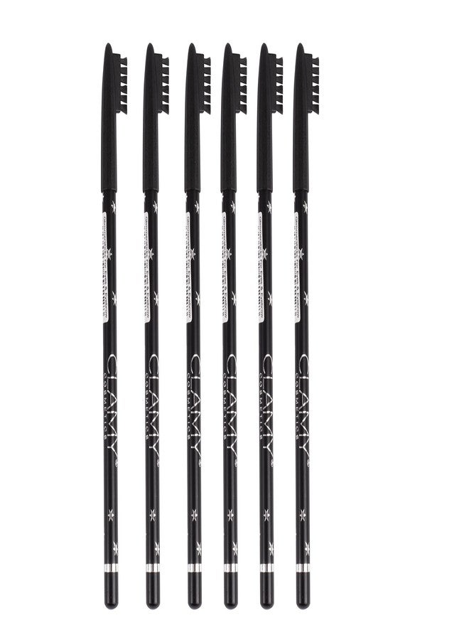 CLAMY Waterproof Eyebrow Pencil Precise Look Lasts Upto 22hr 3 g - (Pack of 2) - Image 2
