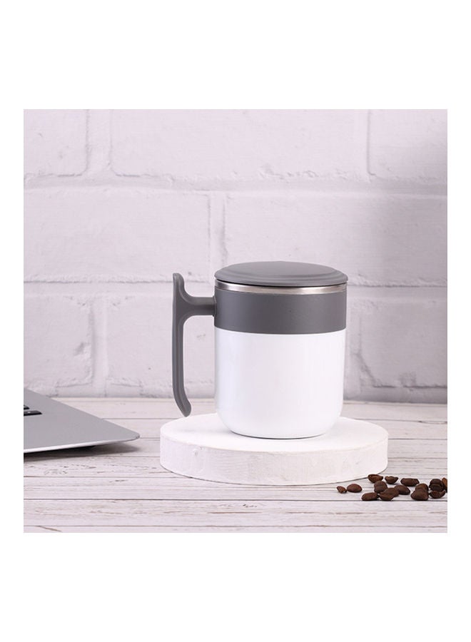 NIBEMINENT Self Stirring Mug With Lid Automatic Magnetic Coffee Cup Grey - Image 4