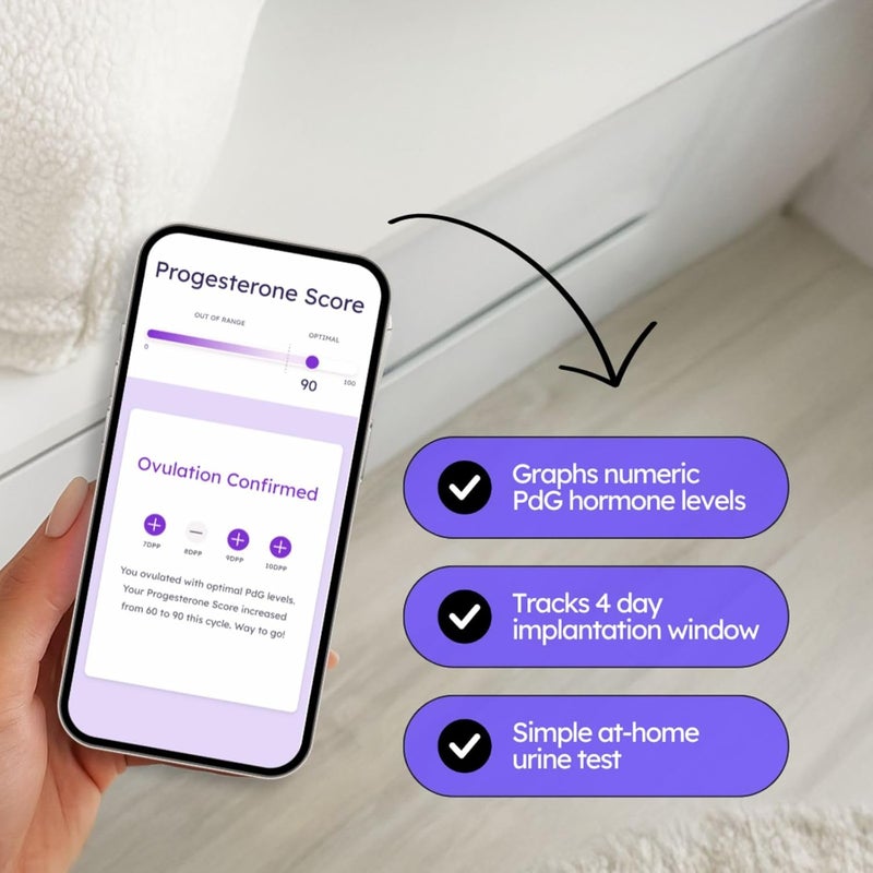 Proov PdG Test Strips for Women  5 Progesterone Test Strips  Confirm Successful Ovulation at Home  1 Cycle Pack  Fertility Tracker  Compatible with Fertility Pregnancy  Ovulation Tests - Image 4