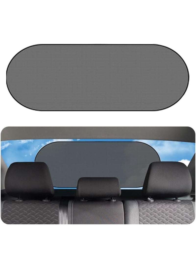 Car Rear Window Sunshade, 20"×40" Rear Window Sun Shade Blocker with Suction Cups, Mesh Sunlight Shield Provide Glare Shield and UV Rays Protection for Baby, Universal Car Accessories for Most Models - Image 2