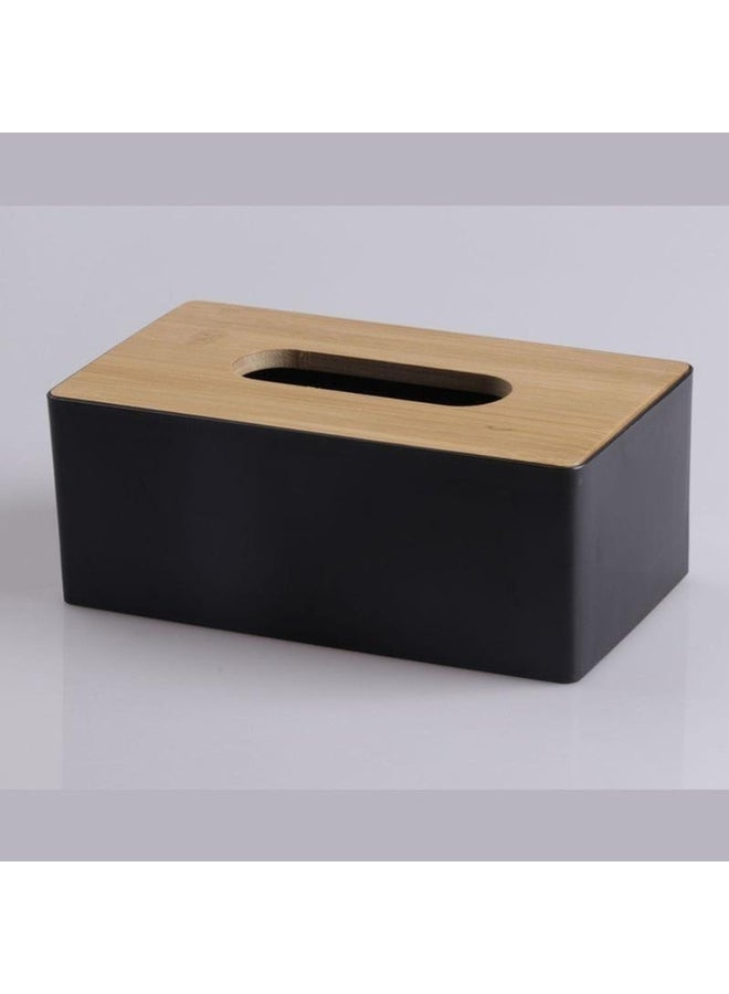 Tissue Box Napkin Holder Case Paper Box Container Bamboo Cover Solid Wood Hotel Storage Box Home Table Decoration