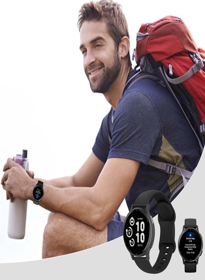 Tiorecime 20 Pack Bands Compatible with Garmin Vivoactive 6/Vivoactive 5/Vivoactive 3, Venu 2 Plus/Venu Sq/Venu, Forerunner 645/245 Music Watch Band, 20mm Soft Silicone Sport Strap for Women Men - Image 4