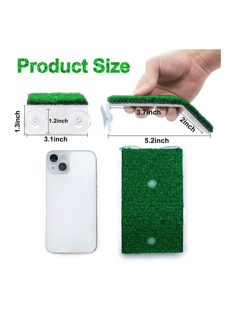 Excefore Small Turtle Basking Platform Simulation Grass Turtle Ramp, Turtle Resting Basking Dock Floating Décor for Aquatic Turtle Reptile Frog Terrapin  - Image 2