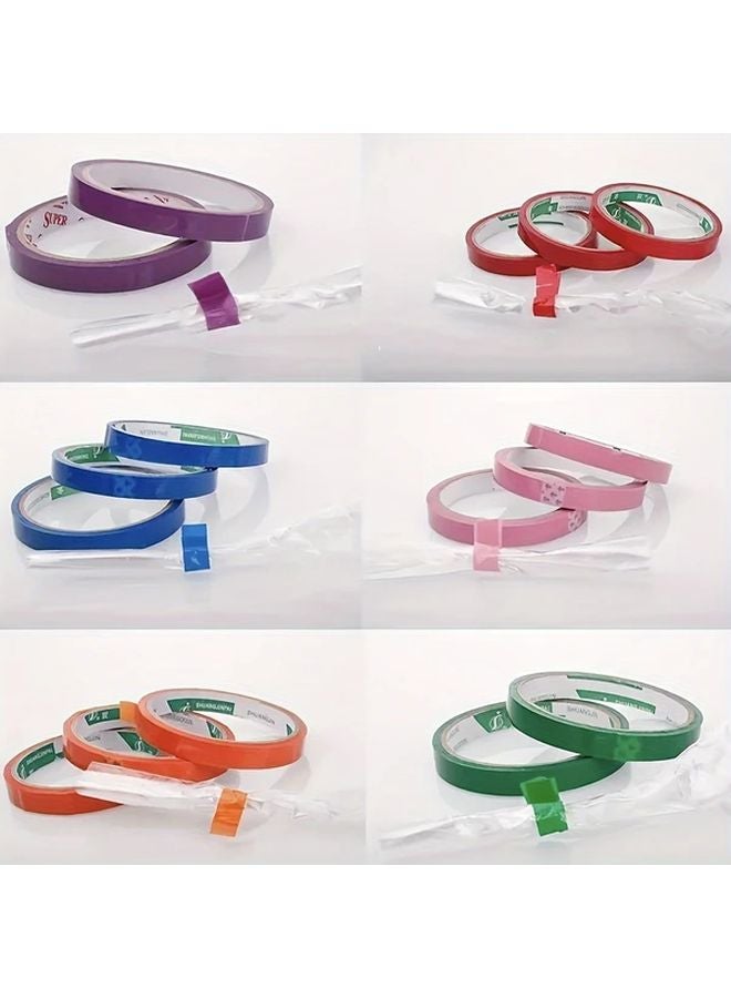 شريط التغطية الأخضر من PVC 5 قطع، شريط لاصق متين لإغلاق الأكياس لتعبئة وتنظيم الطعام - Image 3