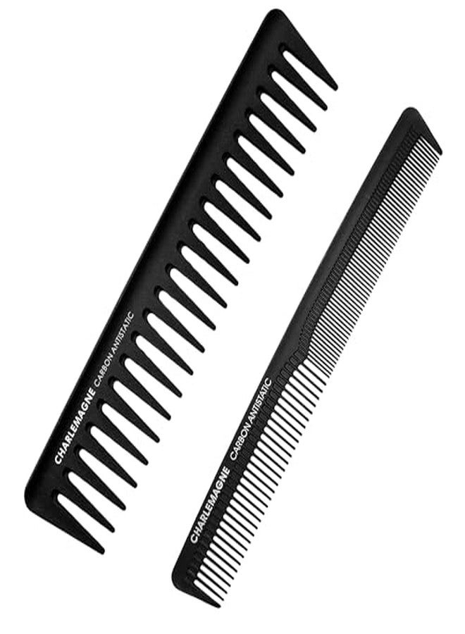 Charlemagne Men's Hair Styling Comb and Long Hair Comb - Image 1