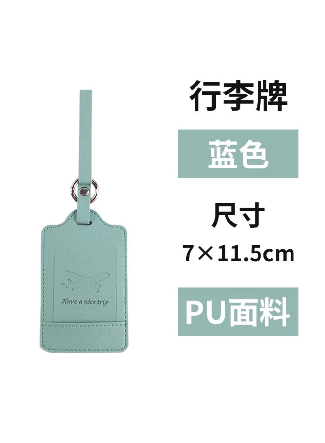 Thickened Pu Leather Soft Leather Aircraft Boarding Pass Travel Luggage Label Anti-lost Luggage Listing