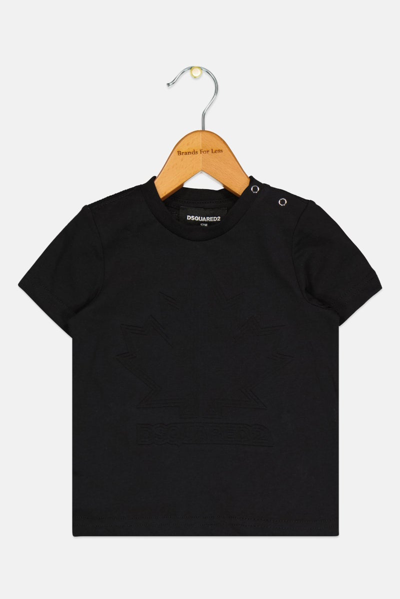 DSQUARED2 Toddlers Boy Crew Neck Short Sleeve Graphic Print T-Shirt, Black - Image 1