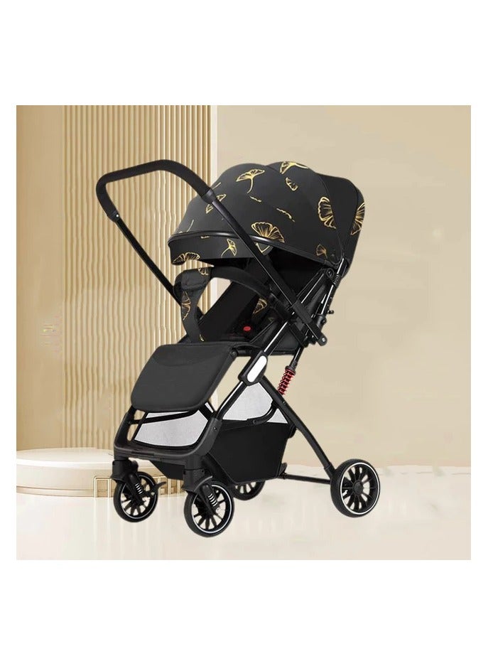 Beauenty Luxury Baby Stroller, Lightweight, Portabl,e Design . Four-Wheel Stroller for Newborns and Infants - Image 1