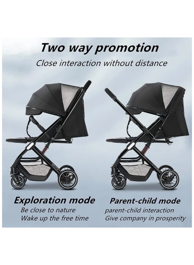 Beauenty Luxury Baby Stroller, Lightweight, Portabl,e Design . Four-Wheel Stroller for Newborns and Infants - Image 3