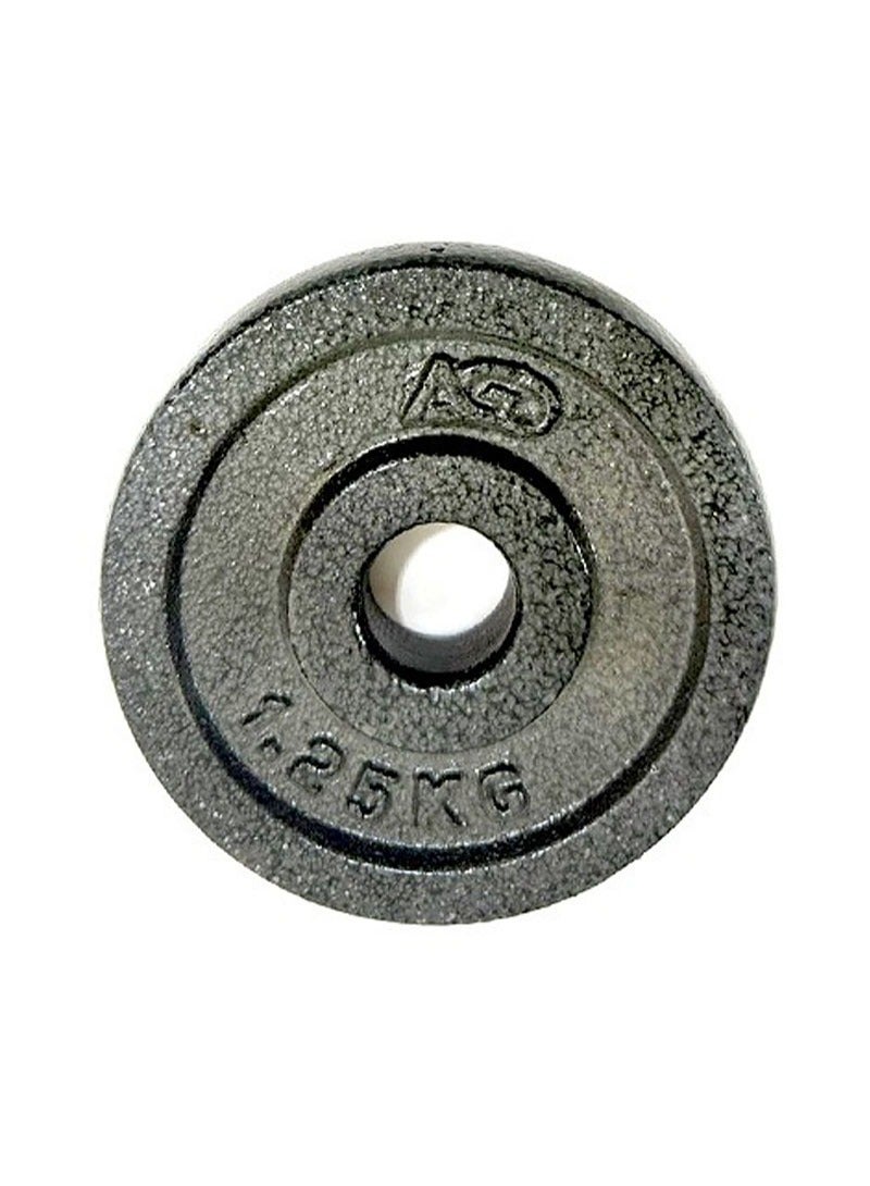 AGD Single Dumbbell Disc 1.25kg Weight Lifting Plate For Gym Black - Image 1