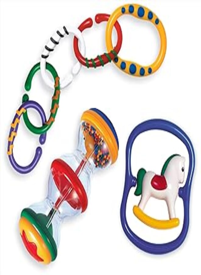 TOLO Rattle with Links and Teether Set