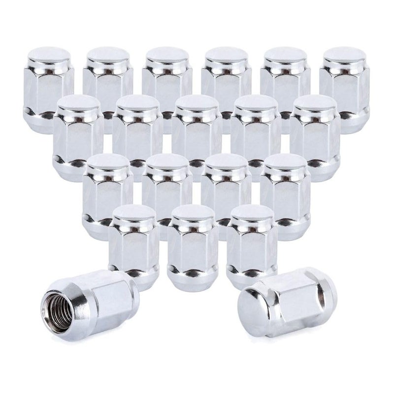 20 Thread .5 Chrome Bulge Acorn Type Lug Nuts Steel for Toyota,for Pontiac,for Mitsubishi,for Mazda,for Lincoln,for Lexus,for Kia,for Honda,for Ford,for Chevy,for Cadillac,for Acura - Image 1