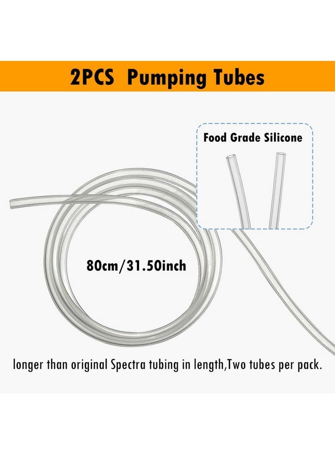 IVARONAL 10pcs Pump Parts Set, 2pc Backflow Protector 2pcs Tubing 2pcs Membrane and 4pcs Duckbill Valves, Replacement Breast Pump Parts for Spectra S1/S2/9 Plus - Image 3