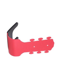 Thoraya Wall Mount Guitar Hanger Hole Free Guitar Wall Hanger Holder with Silicone Protective Sleeve for Guitars Bass Uklele Rose Red  - Image 2