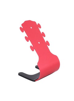 Thoraya Wall Mount Guitar Hanger Hole Free Guitar Wall Hanger Holder with Silicone Protective Sleeve for Guitars Bass Uklele Rose Red  - Image 3