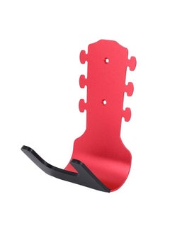 Thoraya Wall Mount Guitar Hanger Hole Free Guitar Wall Hanger Holder with Silicone Protective Sleeve for Guitars Bass Uklele Rose Red  - Image 4