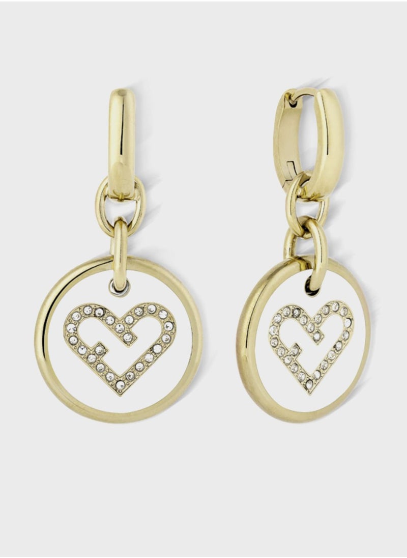 Furla Heart Drop Earrings  - Image 1