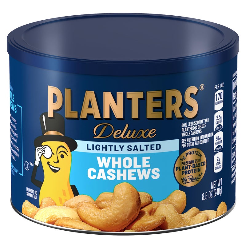 Planters Lightly Salted Whole Cashews 85 oz Canister - Image 3