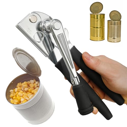 NUFR Crank Can Openers Manual,Heavy Duty Commercial Can Opener with Rubber-coated Long Handles - Image 4
