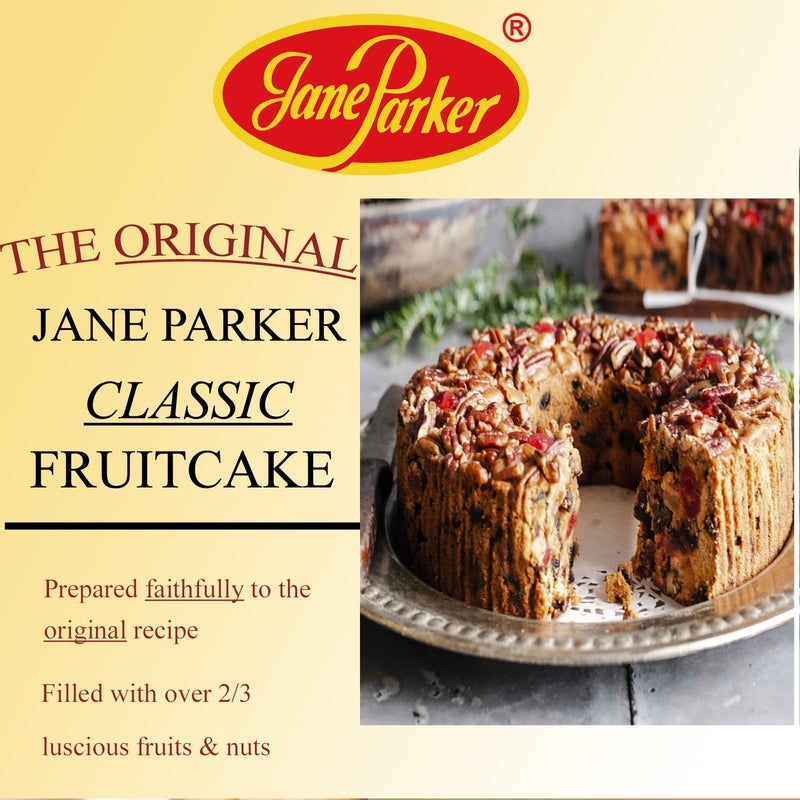 Jane Parker Fruitcake Classic Light Fruit Cake 3 Pound (48 Ounce) Ring - Image 2