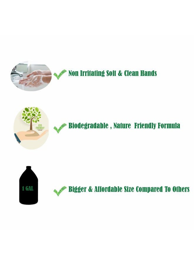 GreenFist Peach Scented Hand Soap [ Liquid Gel Refill ] Softer Hands Made in USA, 128 Ounce (1 Gallon) - Image 4
