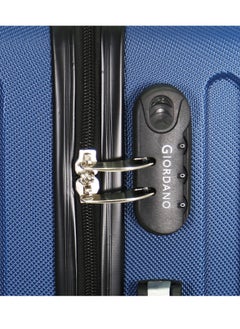 GIORDANO 3-Piece ABS Hardside Spinner Iron Rod Luggage Trolley Set With TSA Lock 20/24/28 Inch lLue  - Image 4