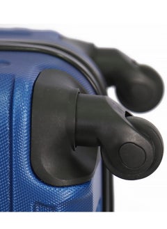 GIORDANO 3-Piece ABS Hardside Spinner Iron Rod Luggage Trolley Set With TSA Lock 20/24/28 Inch lLue  - Image 5