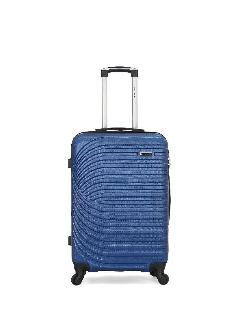 جيوردانو 3-Piece ABS Hardside Spinner Iron Rod Luggage Trolley Set With TSA Lock 20/24/28 Inch lLue
