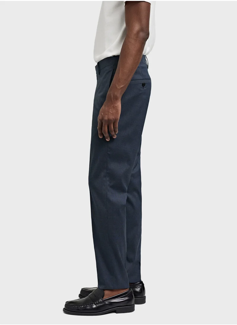 مانجو مان Stretch Fabric Slim Fit Suit Trousers