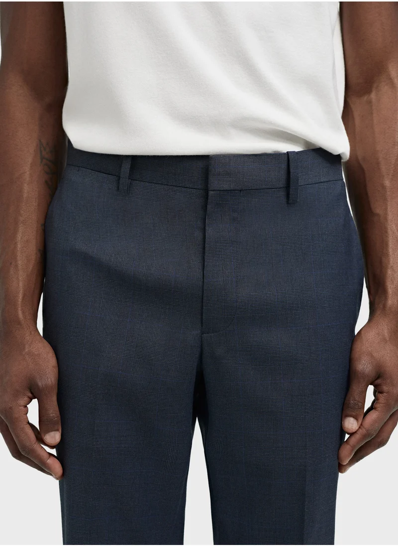 مانجو مان Stretch Fabric Slim Fit Suit Trousers